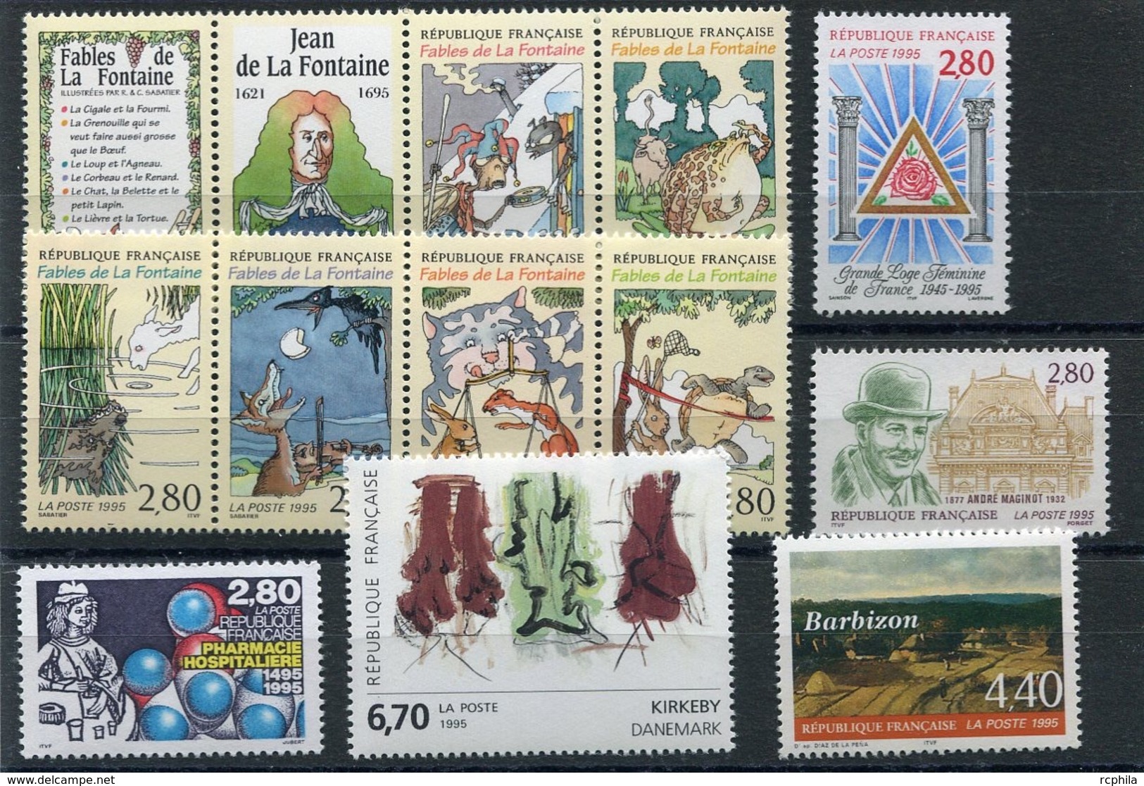 RC 13546 FRANCE 1995 LOT DE TIMBRES A LA FACIALE NEUFS ** - Ungebraucht