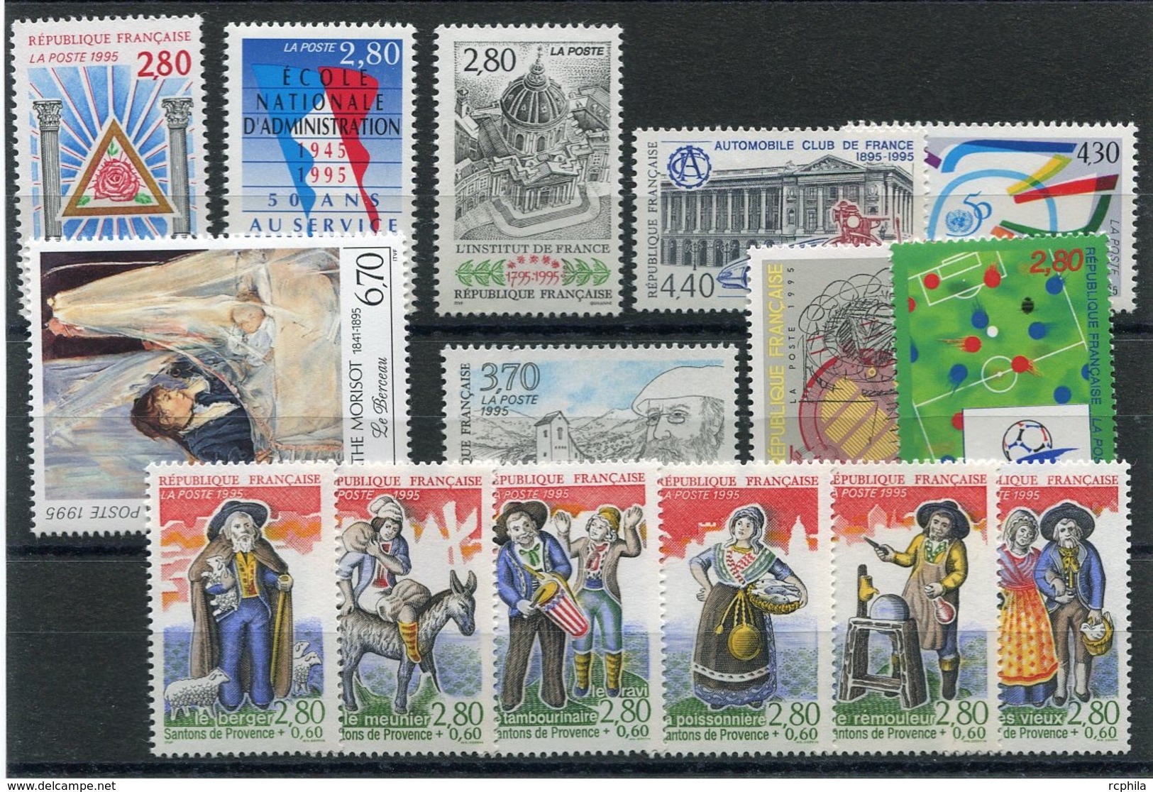 RC 13547 FRANCE 1995 LOT DE TIMBRES A LA FACIALE NEUFS ** - Ungebraucht