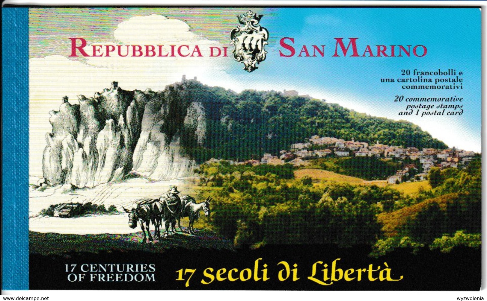 N 406) San Marino 2000 Mi# 1909-1928 Im Markenheftchen MH 4: 1700 Jahre Republik - Cartas & Documentos