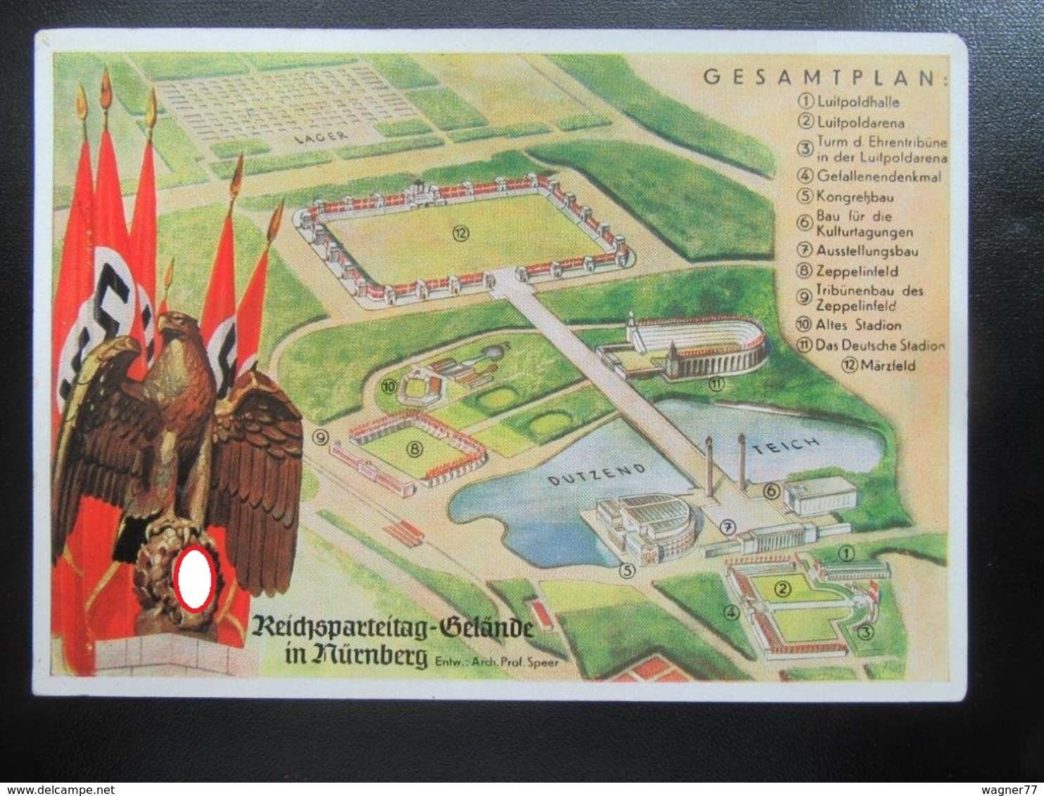 Postkarte Propaganda Reichsparteitag Nürnberg - Briefe U. Dokumente