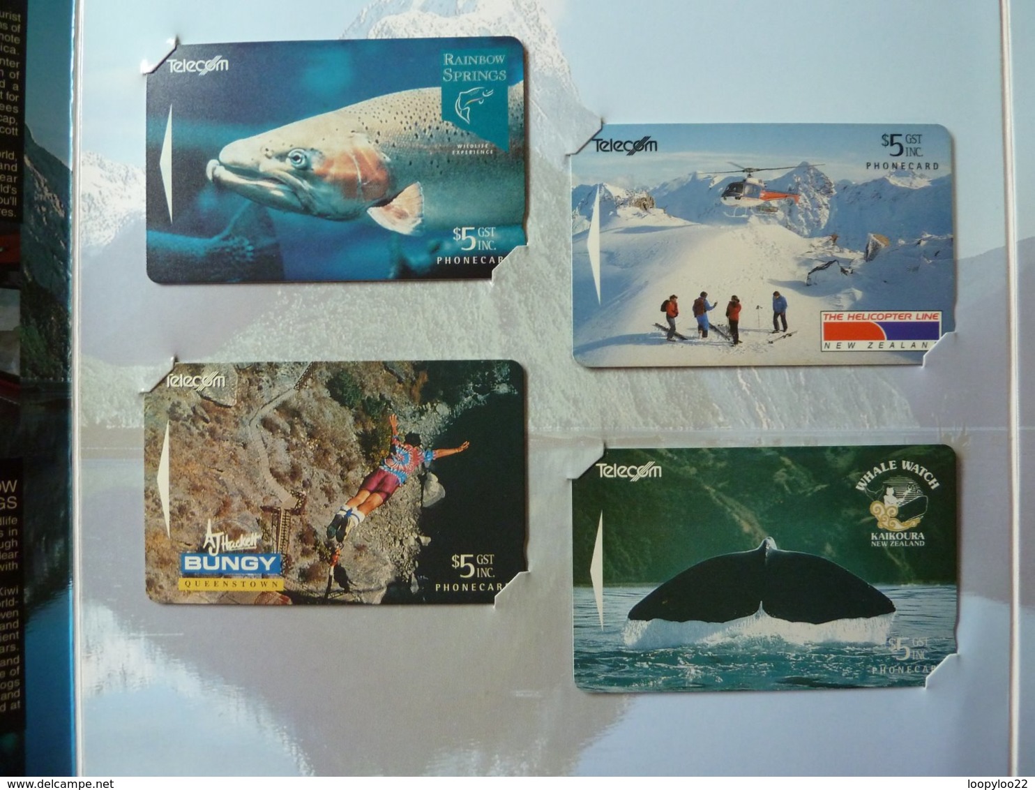 New Zealand - GPT - Souvenir Phonecard Series - Set Of 8 - $5 -  Collector Folder - Mint - New Zealand
