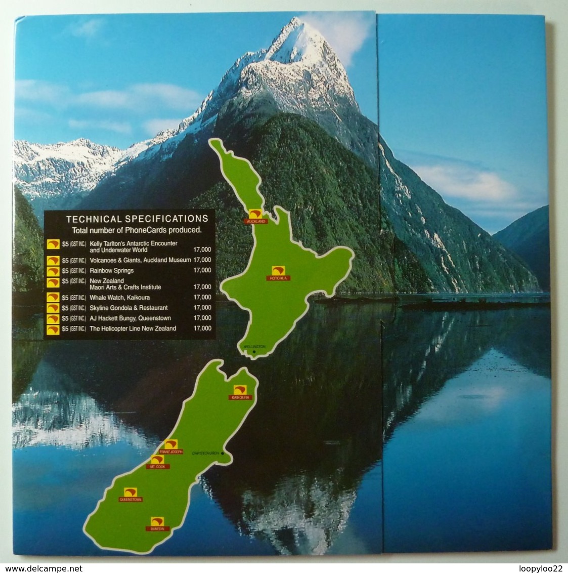 New Zealand - GPT - Souvenir Phonecard Series - Set Of 8 - $5 -  Collector Folder - Mint - Neuseeland