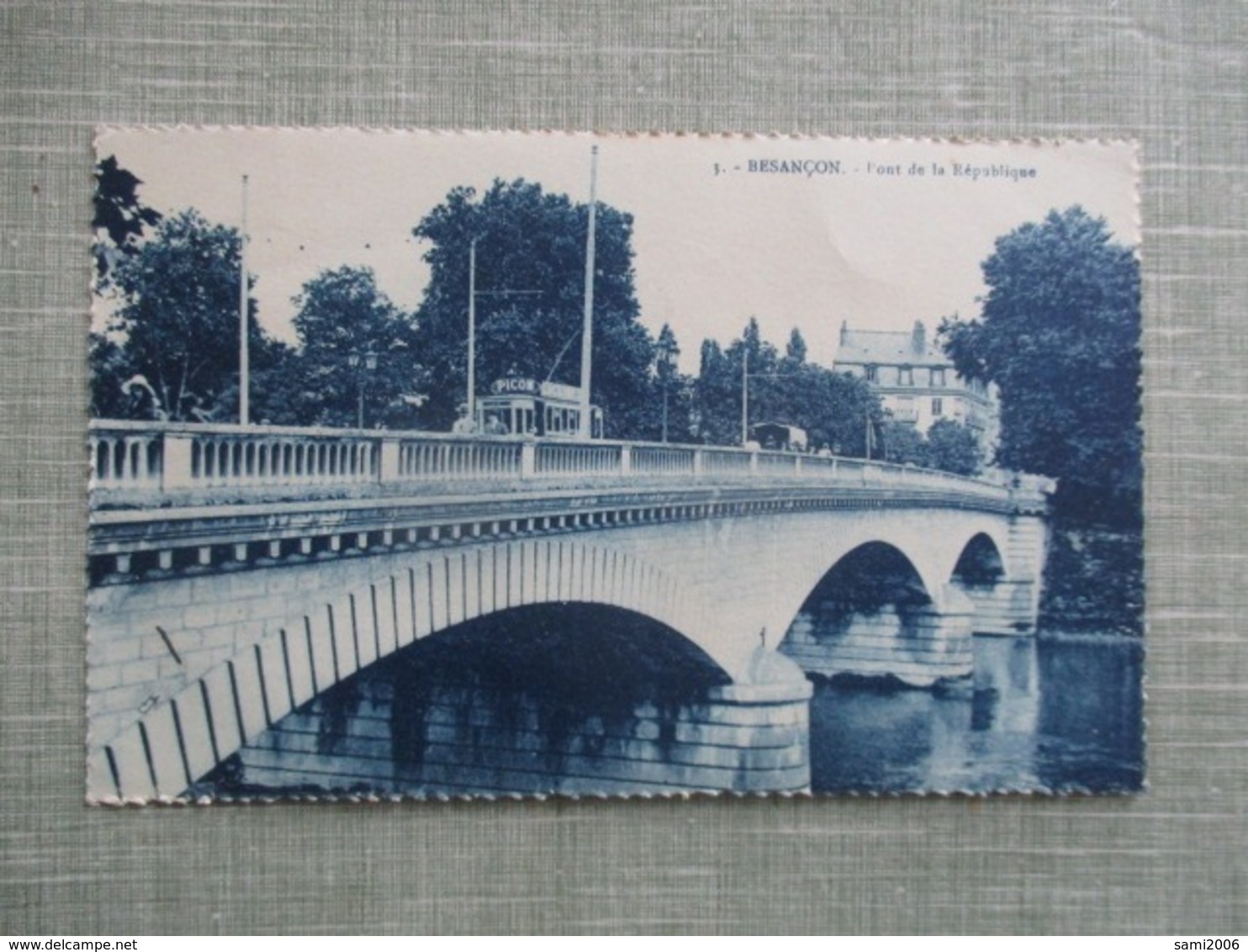 CPA 25 BESANCON PONT DE LA REPUBLIQUE TRAMWAY - Besancon