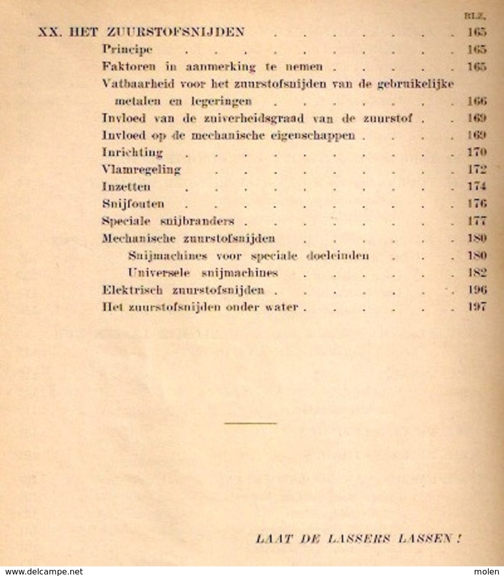 GASSMELTLASSEN EN ZUURSTOFSNIJDEN 206blz Kortrijk LASSEN MECANICIEN METAALBEWERKING Mechanica METAAL IJZER TECHNIEK Z927 - Sachbücher