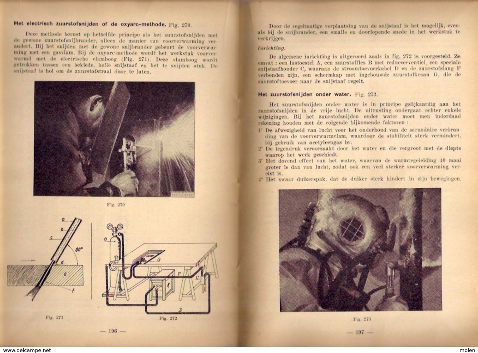 GASSMELTLASSEN EN ZUURSTOFSNIJDEN 206blz Kortrijk LASSEN MECANICIEN METAALBEWERKING mechanica METAAL IJZER TECHNIEK Z927