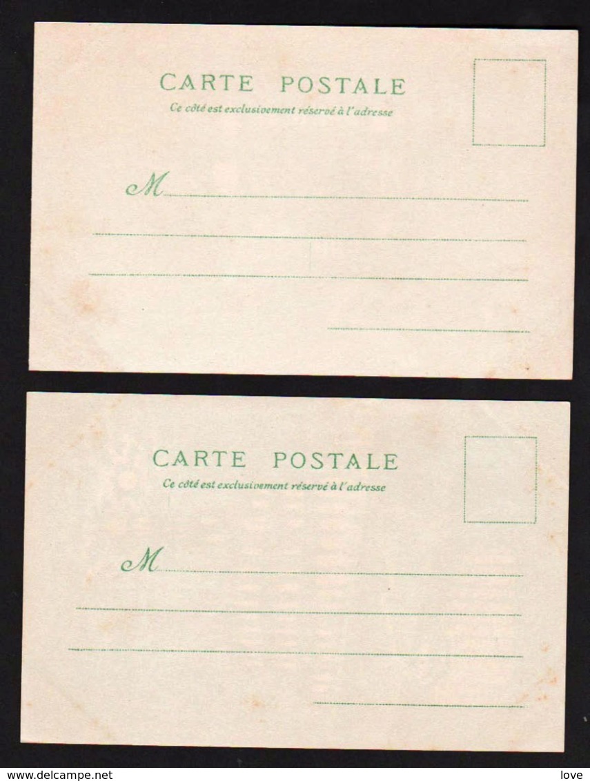 Cartes Transparentes: Magnifique Lot De 2 Cartes En Couleur, Paris Expo 1900 Dites Transparentes................... - Altri & Non Classificati