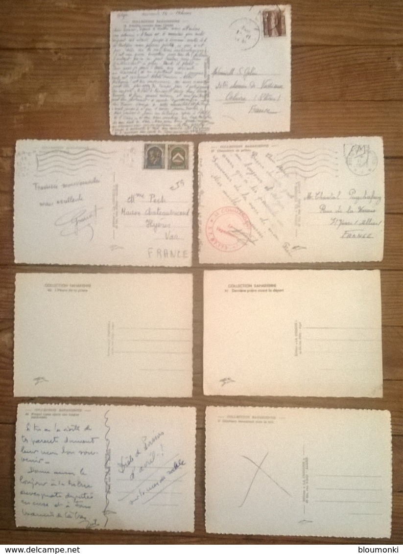 Lot De 7 Cartes Postales / SAHARA Collection Saharienne - Sahara Occidentale
