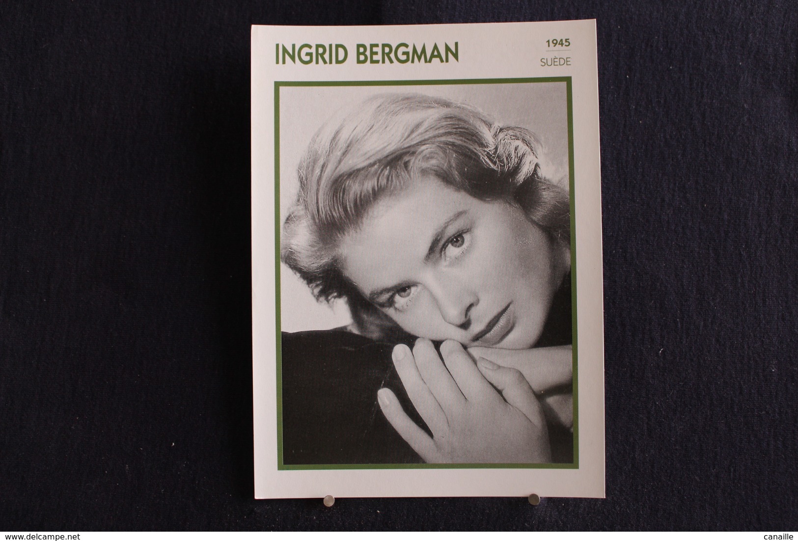 Sp-Actrice, Ingrid Bergman, Née Le 29 Août 1915 à Stockholm, Suède, Et Morte Le 29 Août 1982 à Londres, Royaume-Uni, - Acteurs