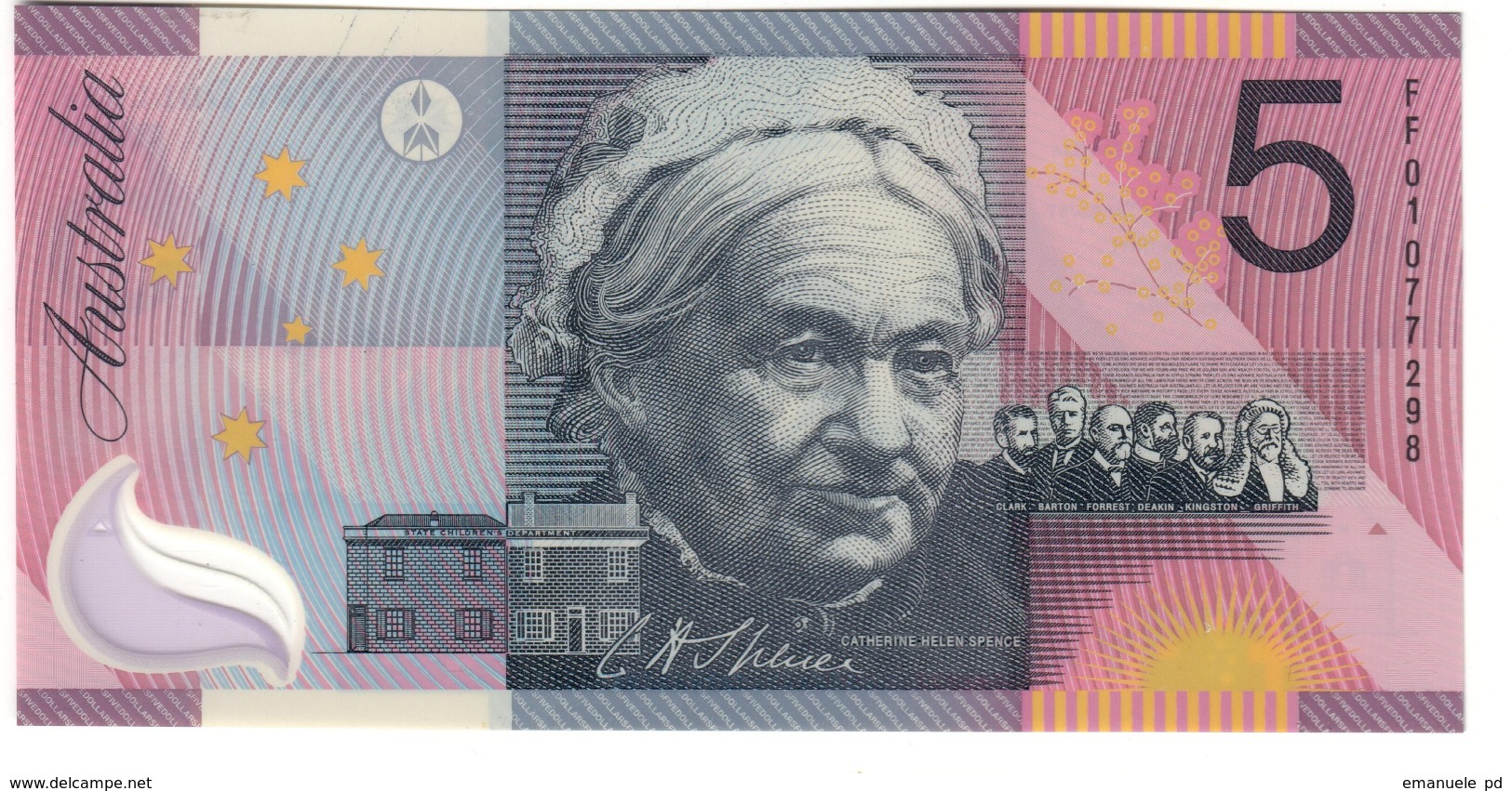 Australia 5 Dollars 2001 UNC .PL. - 2001-2003 (Polymer)