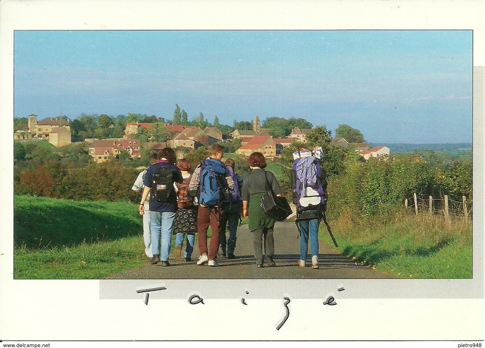 Taizé (Saone Et Loire, France) Ragazzi Verso Taizè, Garcons Vers Taizé, Boys Towards Taizè - Altri & Non Classificati