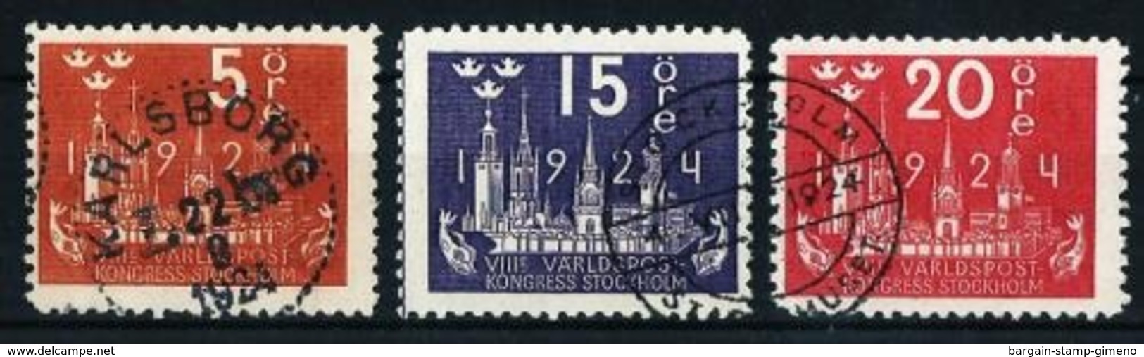 Suecia Nº 163A-165-166 Usado Cat.21€ - Used Stamps