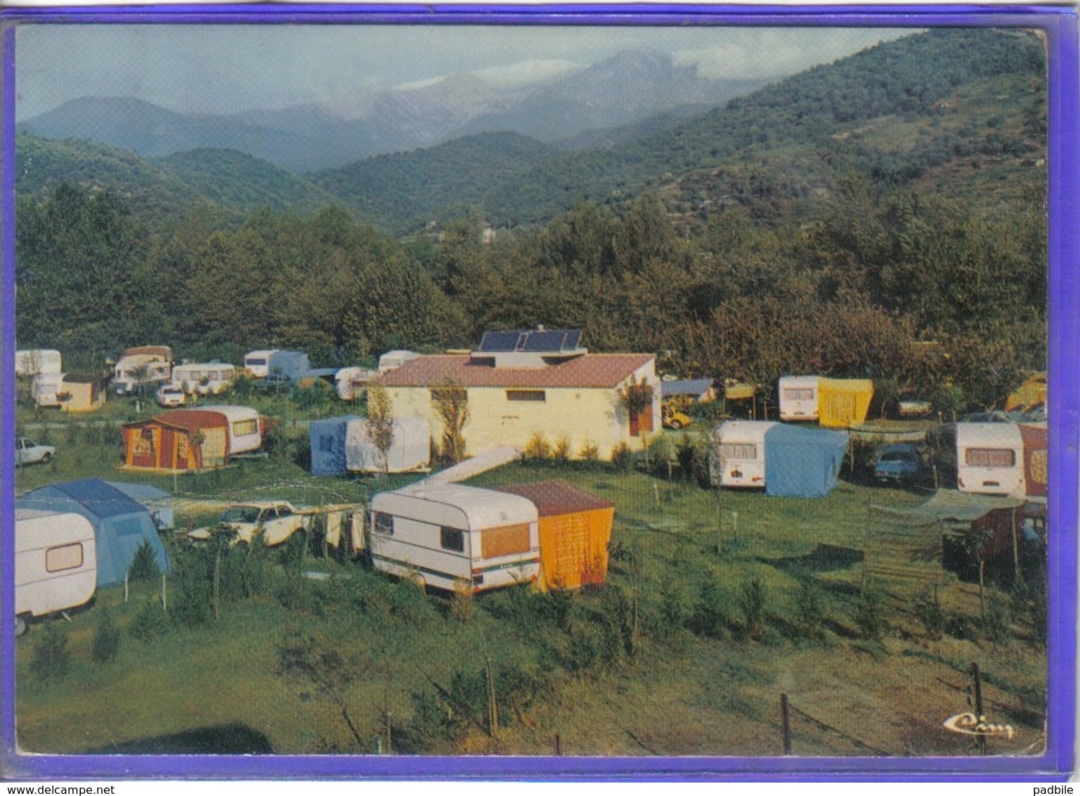 Carte Postale 66. Arles-sur-Tech  Camping Caravaning Du Vallespir  Très Beau Plan - Autres & Non Classés