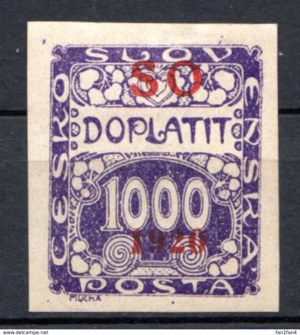 POLOGNE (SILESIE ORIENTALE) - 1920 -  Taxe - N° 11 - 1000 H. Violet - (Timbre De Tchécoslovaquie) - Slesia