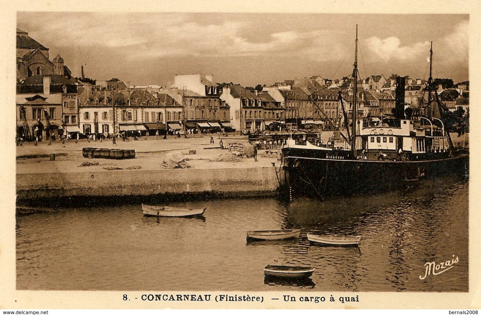 CONCARNEAU - Bateau BIDASSOA - Un Cargo à Quai - Concarneau