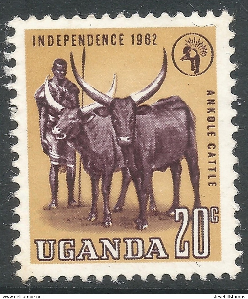 Uganda. 1962-64 Independence. 20c MH. SG 102 - Uganda (1962-...)