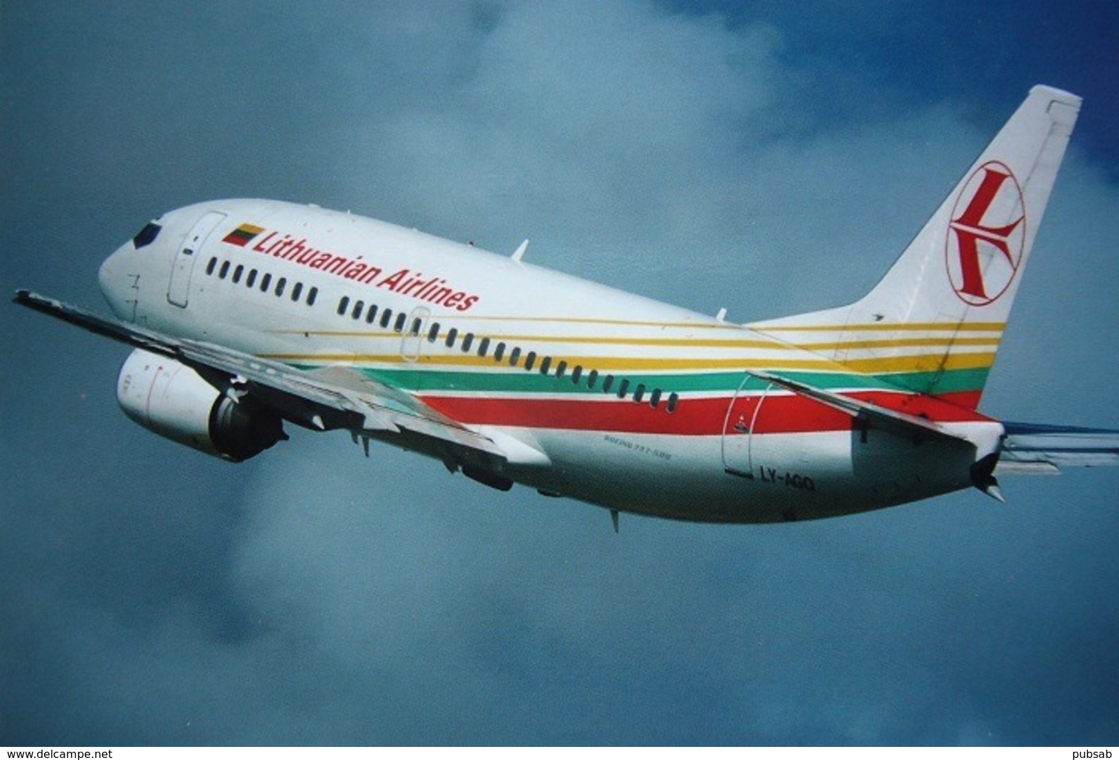 Avion / Airplane /  LITHUANIAN AIRLINES / Boeing B 737-524 / Registered As LY-AGQ - 1946-....: Era Moderna