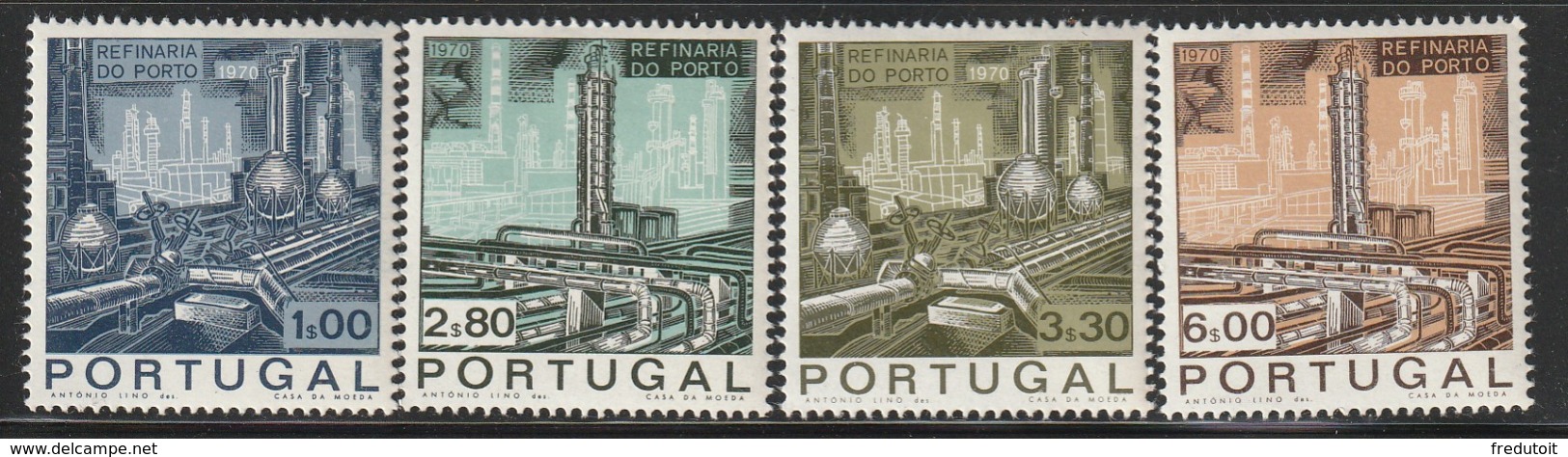 PORTUGAL - N°1076/9 ** (1970) Raffinerie De Pétrole De Porto - Ongebruikt