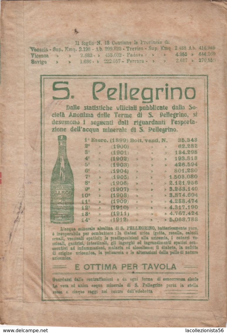 9499-CARTA D'ITALIA DEL TOURING CLUB ITALIANO-VENEZIA-1934 - Mapas Geográficas