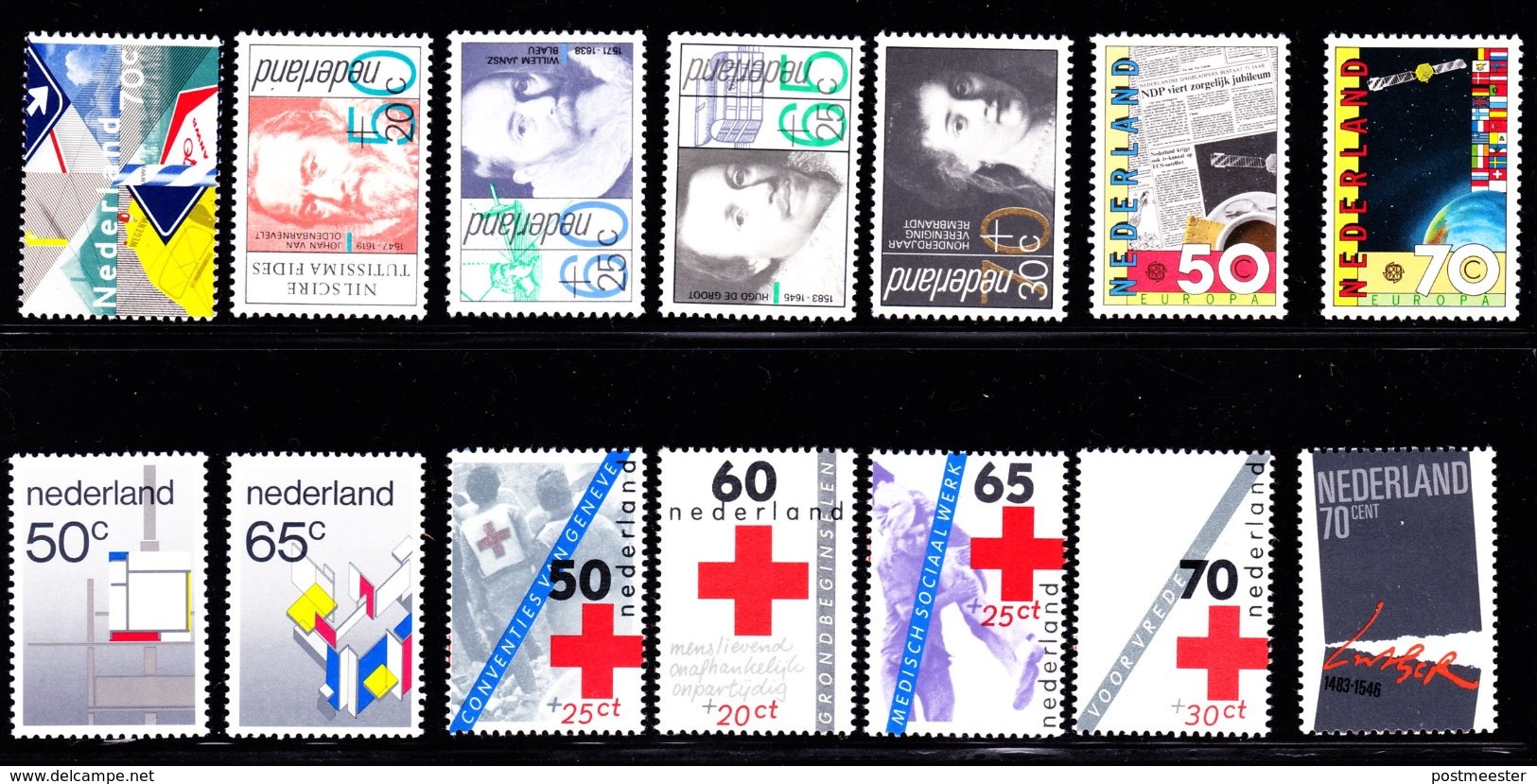 Nederland: Volledig Jaar 1983 - 18 Zegels, 1 Blok, 1 Boekje - Postfris - Années Complètes