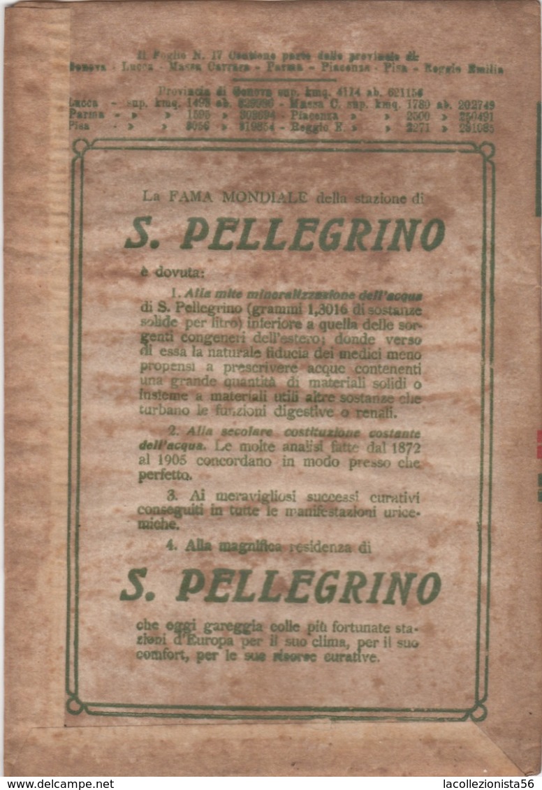 9500-CARTA D'ITALIA DEL TOURING CLUB ITALIANO-PISA-1934 - Geographische Kaarten