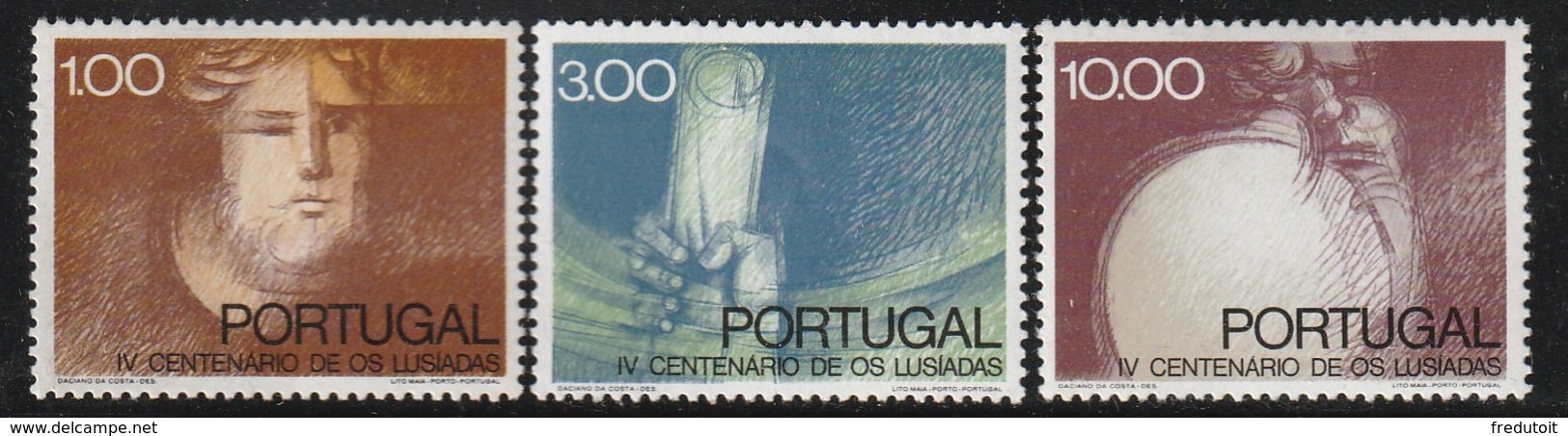 PORTUGAL - N°1173/5 ** (1972) Poète Luis De Camoens - Ungebraucht