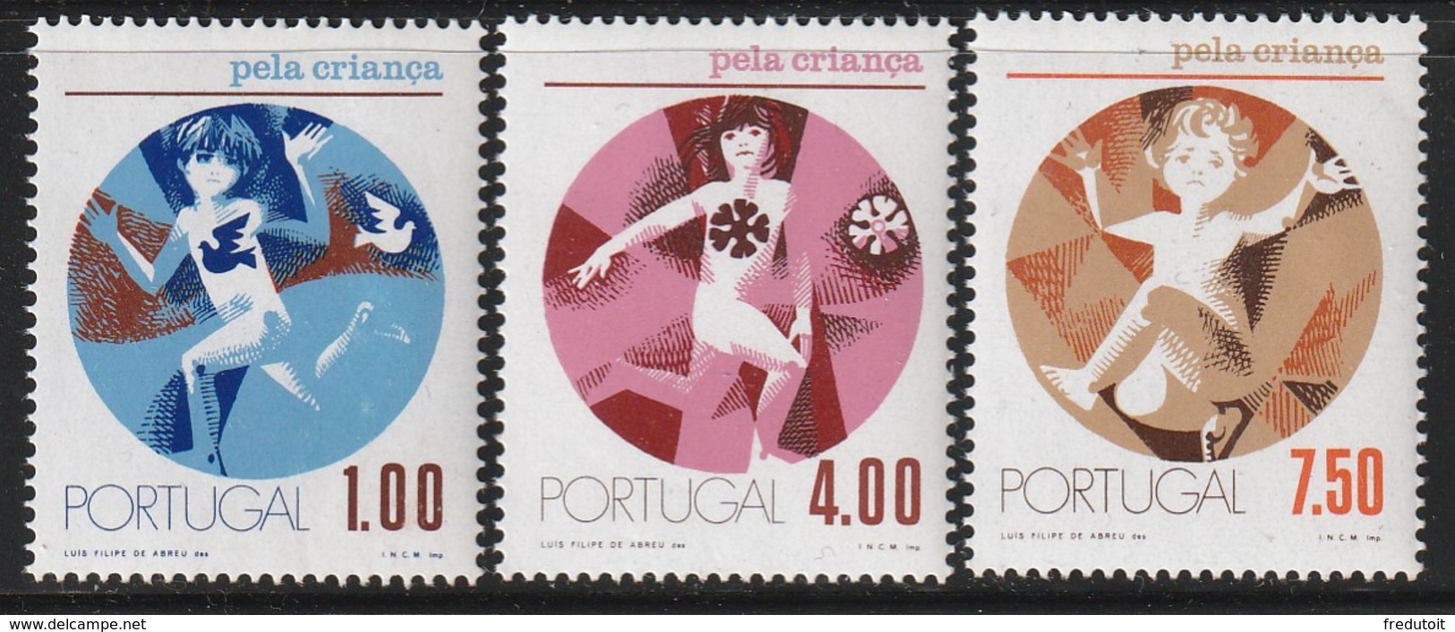 PORTUGAL - N°1186/8 ** (1973) Pour L'enfant - Ungebraucht