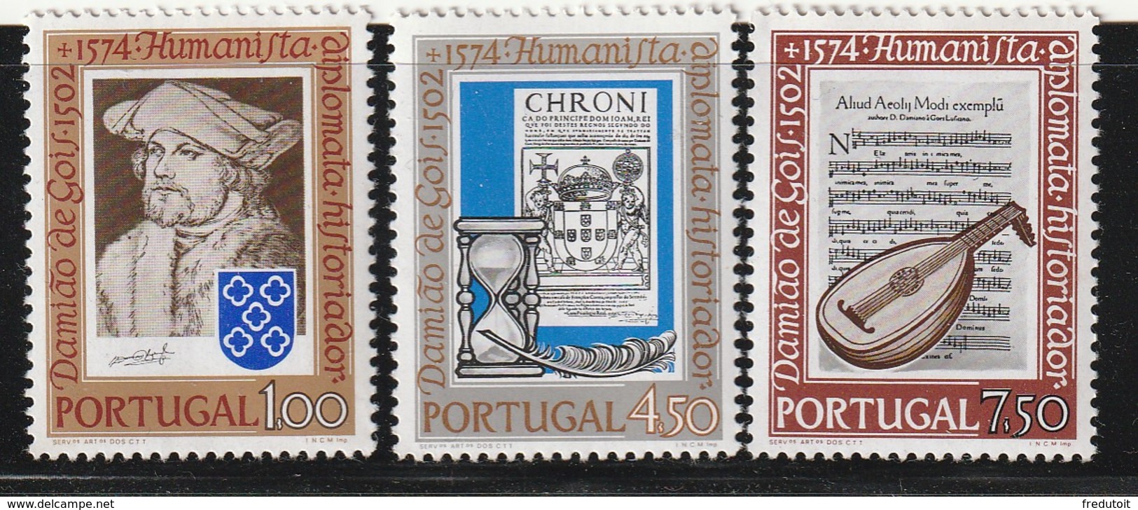 PORTUGAL - N°1208/10 ** (1974) Damiao De Gois - Ungebraucht