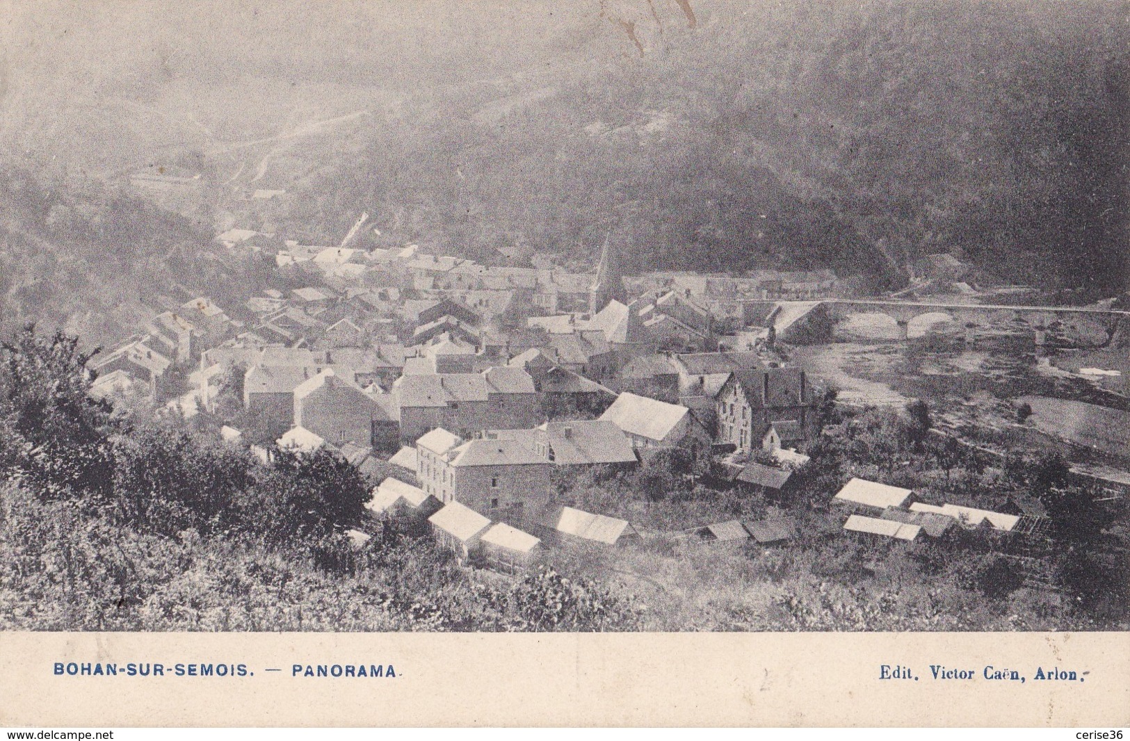 Bohan-sur-Semois Panorama Circulée En 1909 - Vresse-sur-Semois