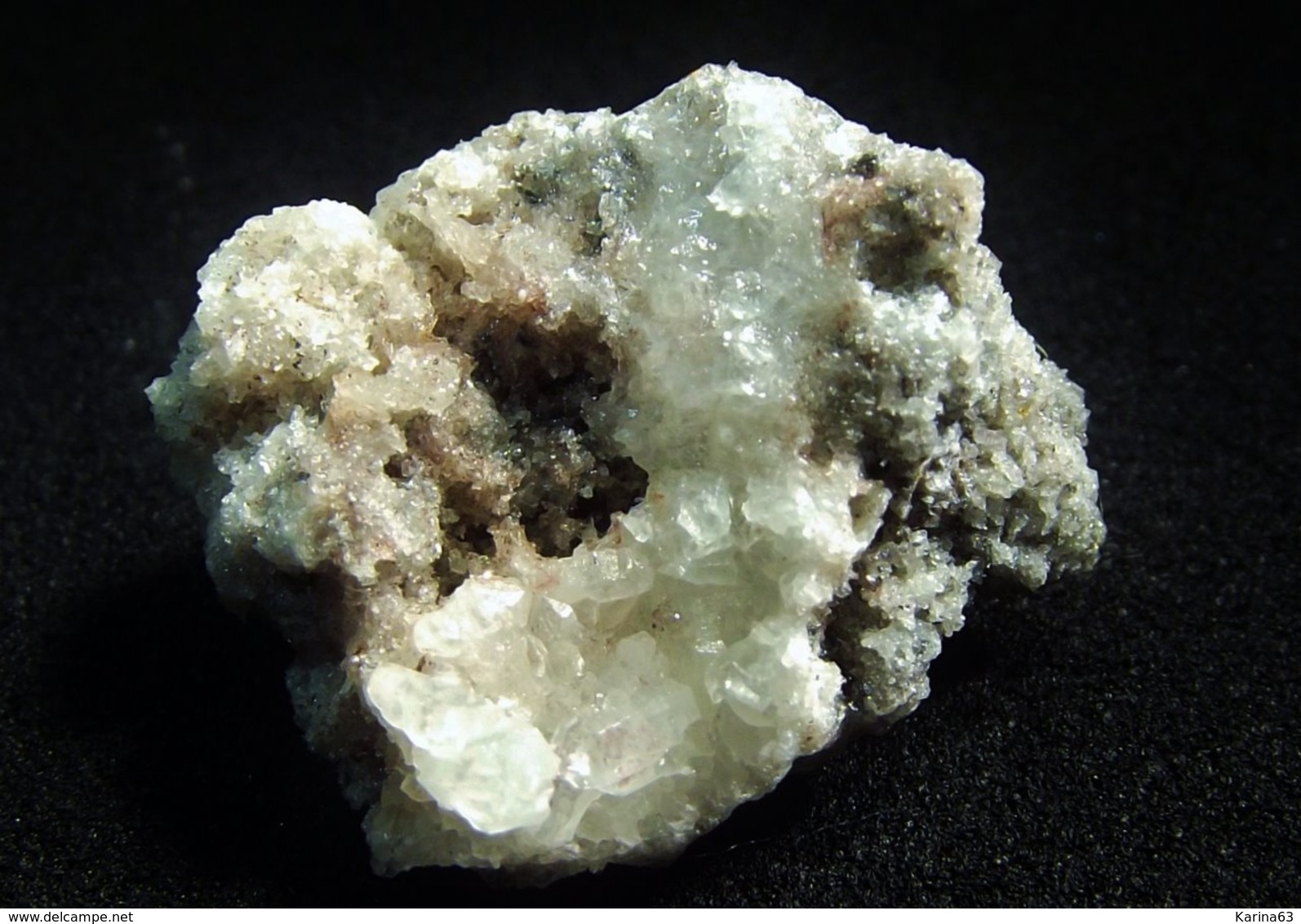 Chlorargyrite On Willemite ( 1.5 X 1.5 X 1 Cm ) Commercial Cramer Mine - Grant County - New Mexico - USA - Minéraux