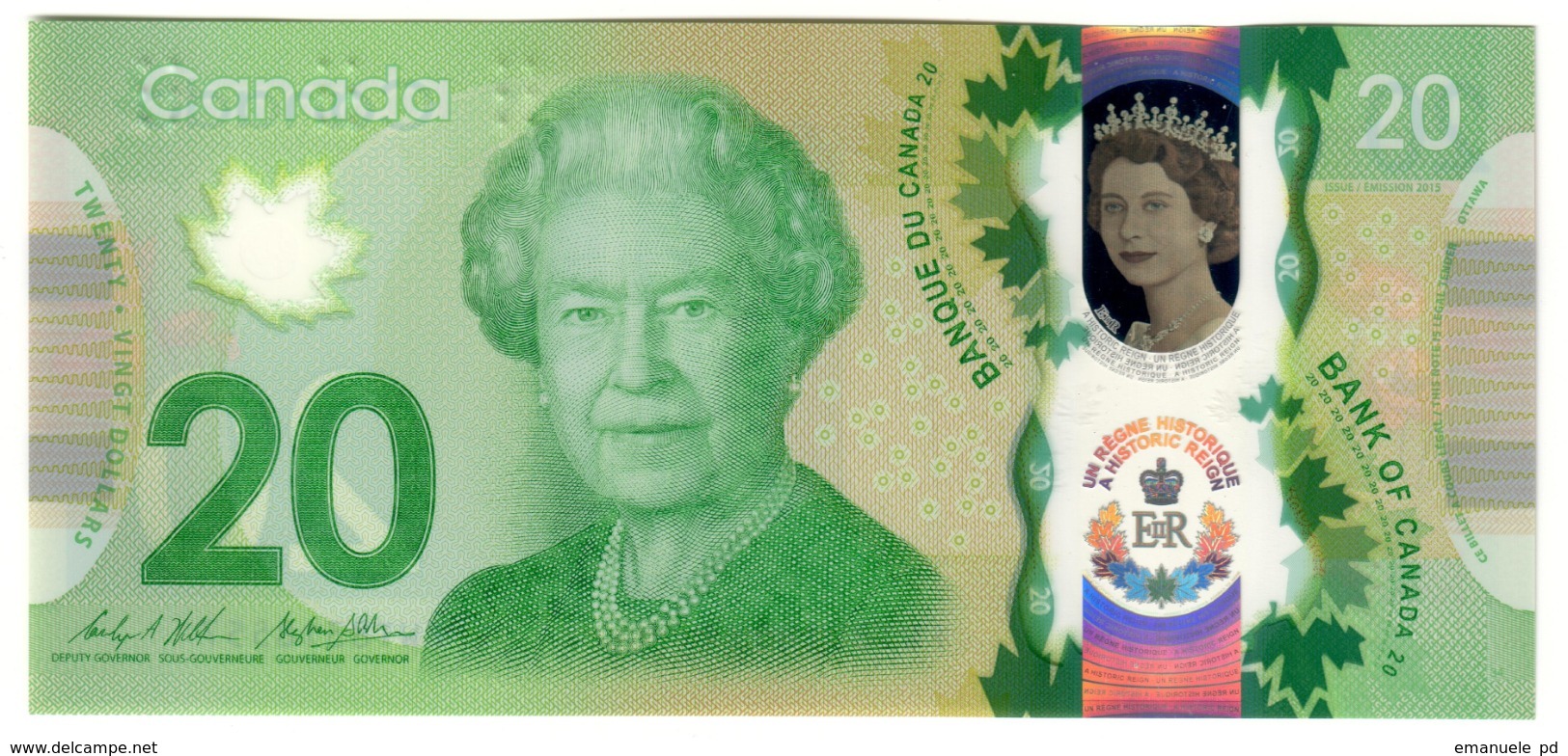 Canada 20 Dollars 2015 UNC .PL. - Canada