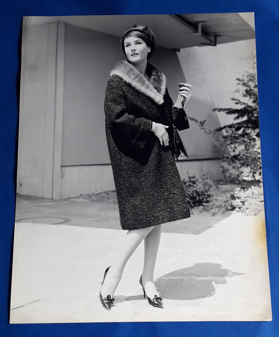 Vintage MODE/FASHION MODEL Photo, Ca. 23,5 X 30 Cm, Portrait Einer Hübschen Frau, Jolie Femme, Pretty Woman [19-1466] - Pin-up