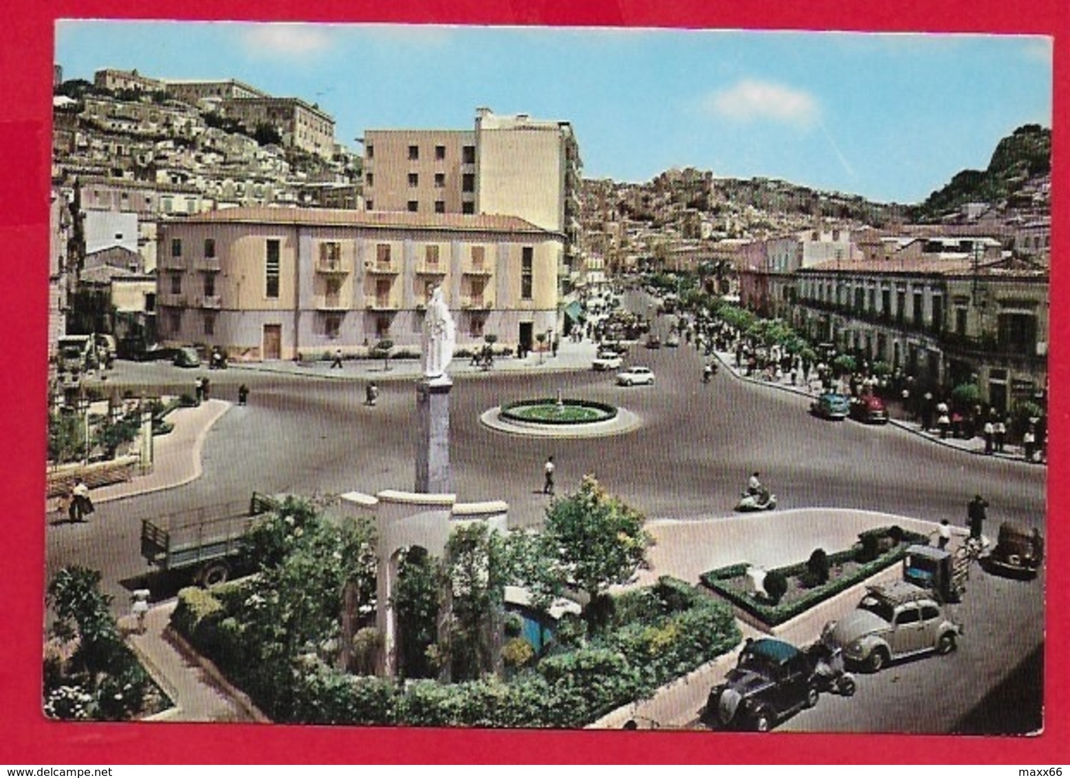 CARTOLINA VG ITALIA - MODICA (RG) - Spartistrada Alla Madonnina E Corso Umberto - 10 X 15 - 1967 - Modica