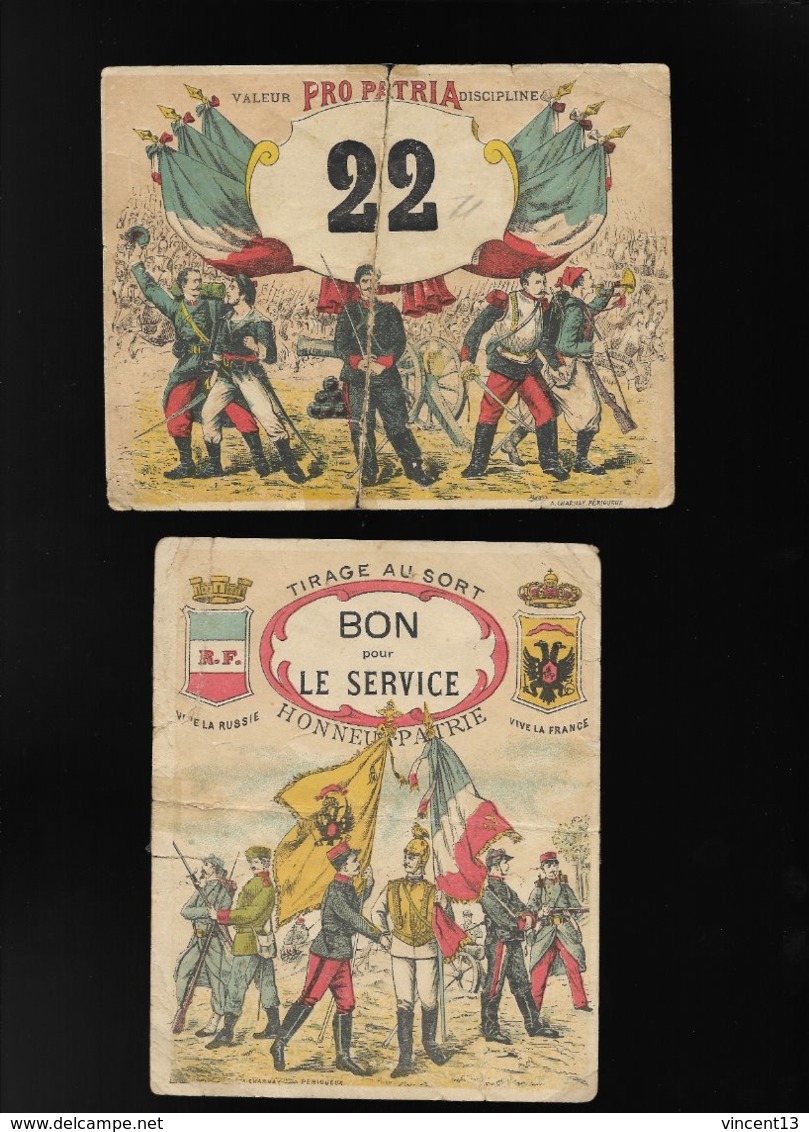 Rares Cartes Ou Bons Tirage Au Sort Ou Bon Pour Le Service 1900 Entente Cordiale Avec La RUSSIE - Non Classés