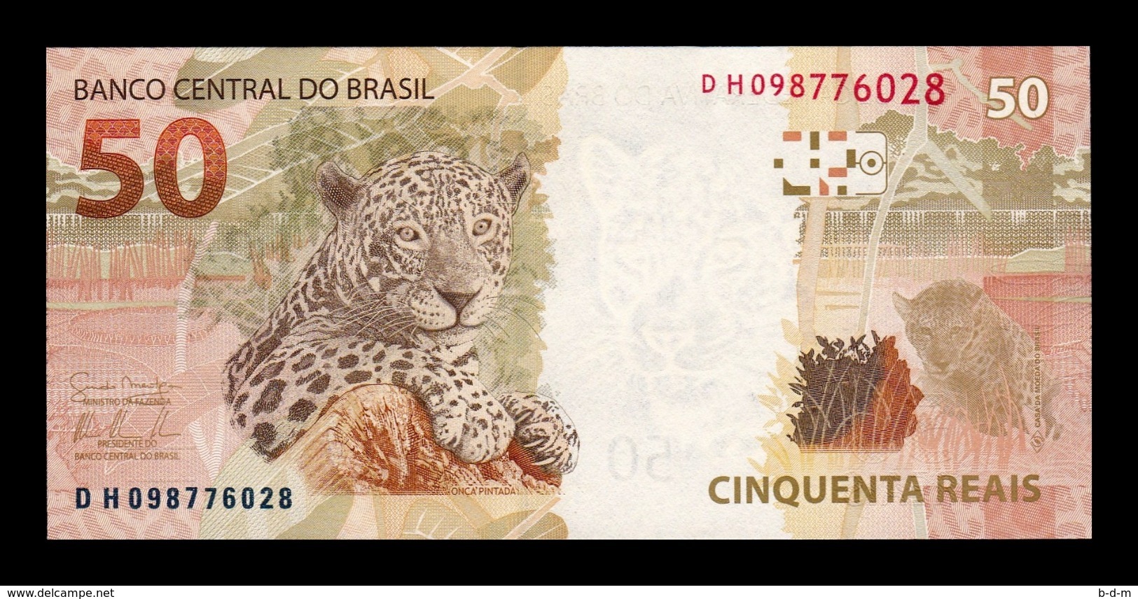 Brasil Brazil 50 Reais 2010 (2011) Pick 256b SC UNC - Brasil