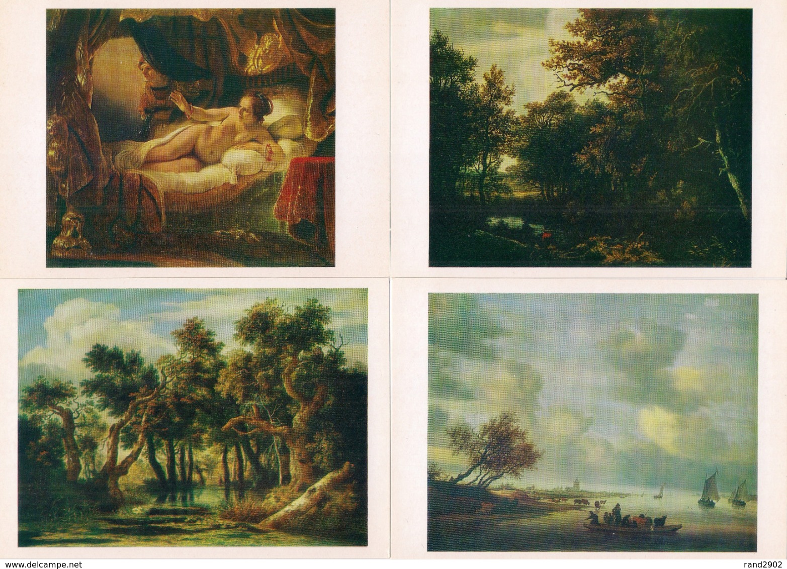 Masterpieces Of Dutch Painting The Hermitage Postcards Set 16 Pcs + Folder USSR 1981 - 5 - 99 Karten