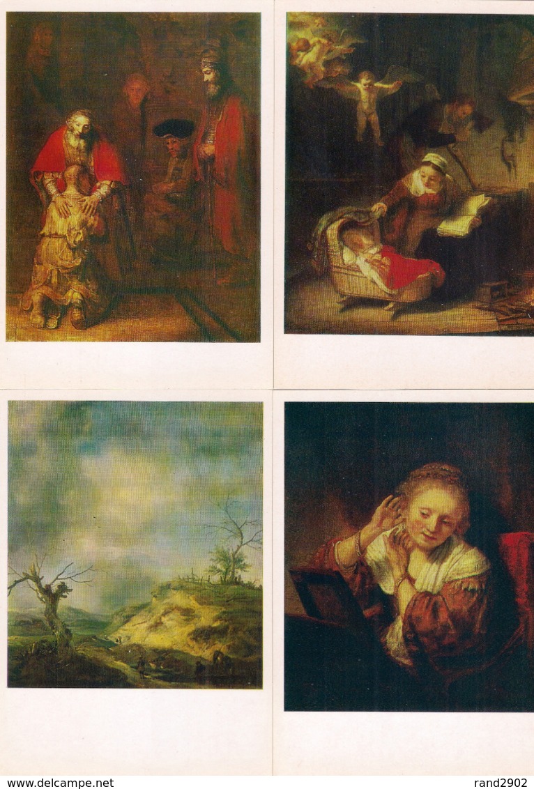 Masterpieces Of Dutch Painting The Hermitage Postcards Set 16 Pcs + Folder USSR 1981 - 5 - 99 Postales