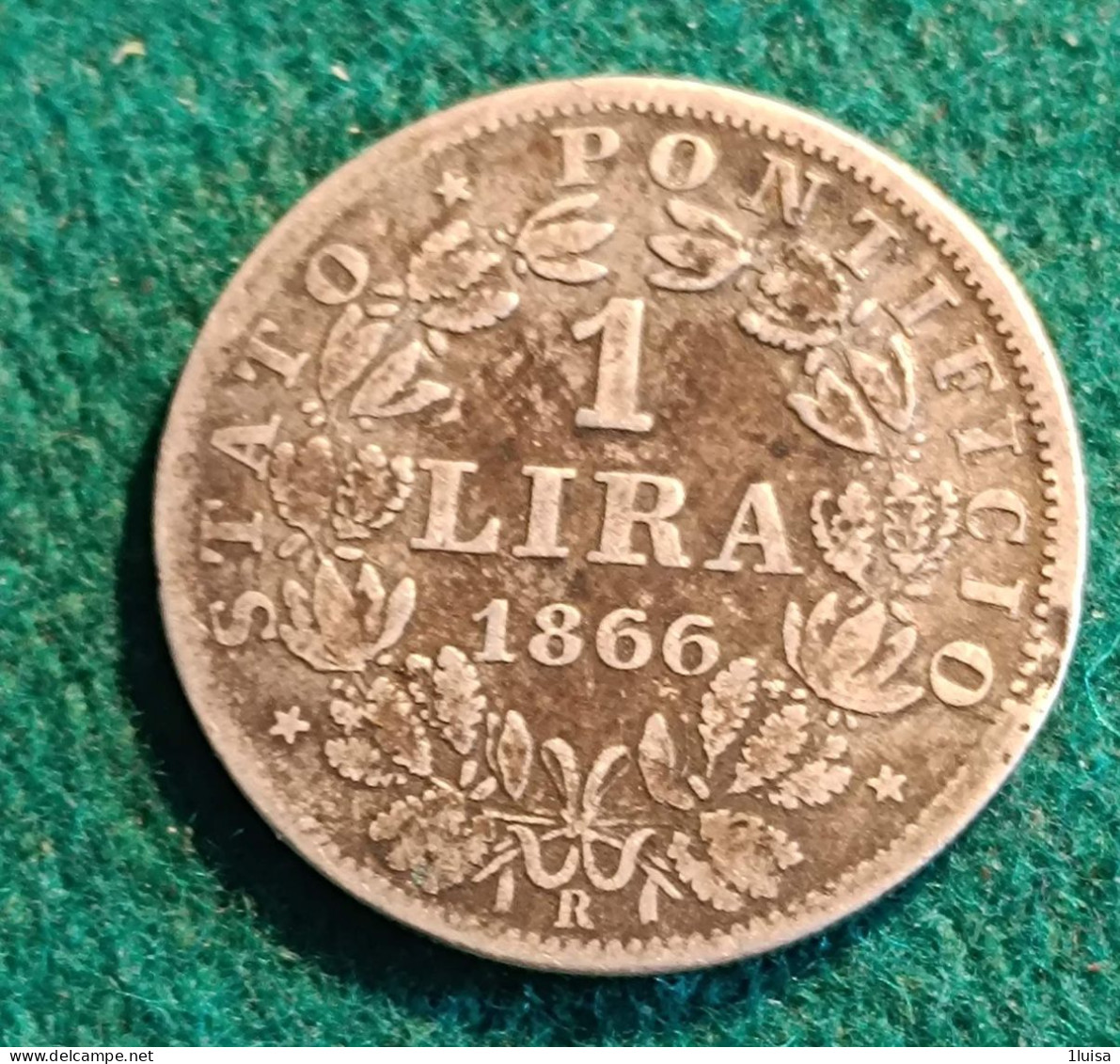 1 Lira 1866 - Vaticano