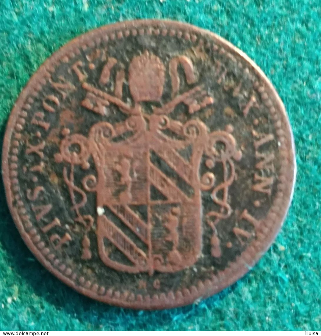 1/2 Baiocco 1850 - Vaticano