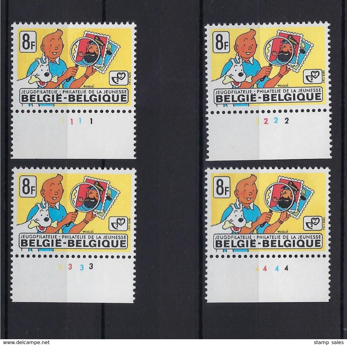 N°1944 Tintin Kuifje (pltn°set) MNH ** POSTFRIS ZONDER SCHARNIER COB € 9,00 SUPERBE - 1971-1980