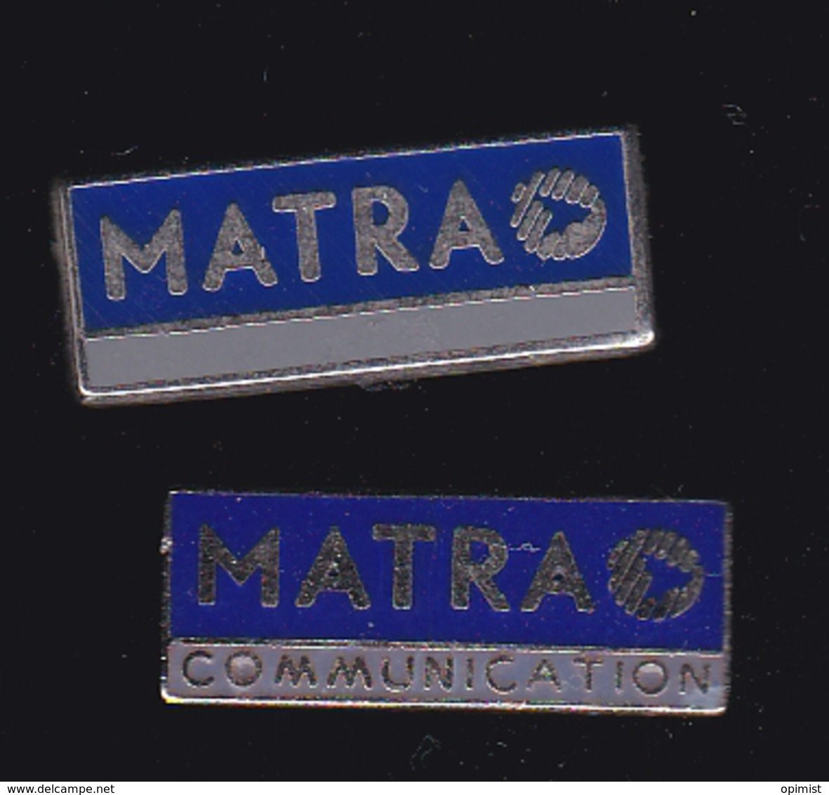 59908-lot De 2  Pin's.. Matra Communication - France Telecom