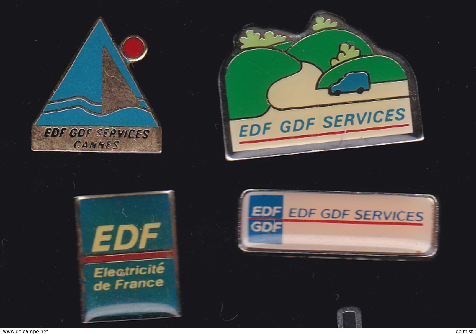 59915-lot De 4   Pin's.EDF-GDF. - EDF GDF