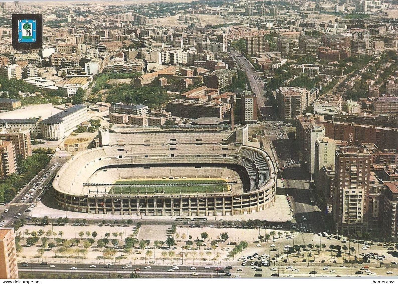 Madrid - Vista Aerea Estadio Santiago Bernabeu - Stadio - Stade - Stadion - Stadium - H1028 - Calcio