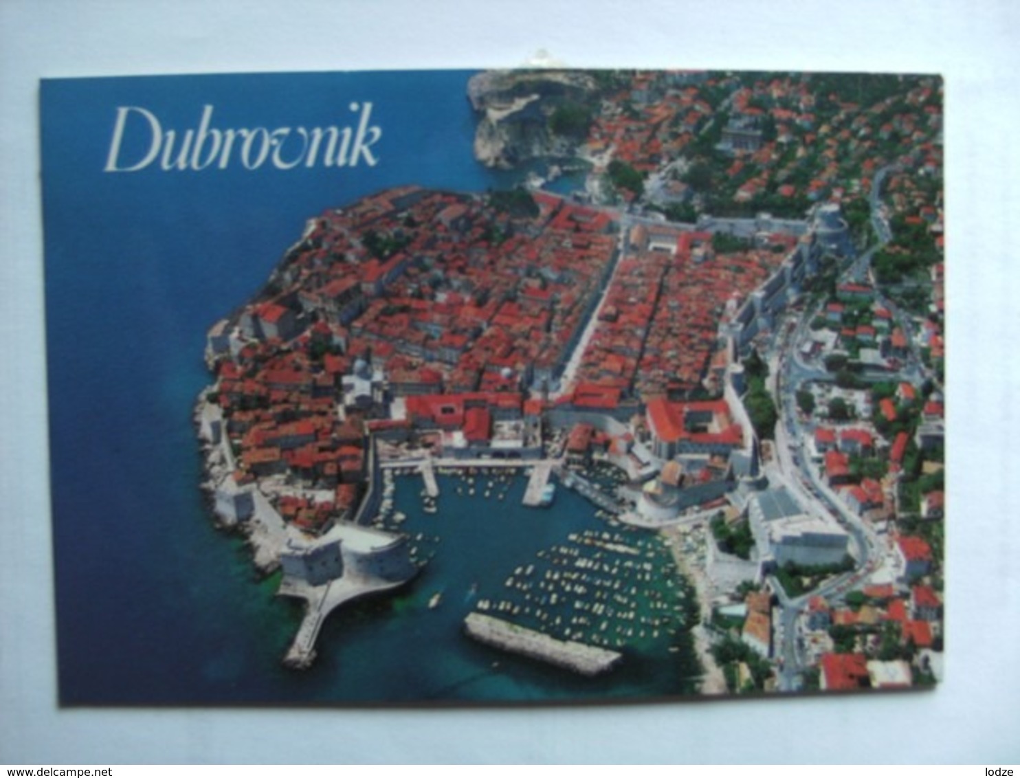 Kroatië Croatia Kroatien Croatie Dubrovnik City Harbour Panorama From Above - Kroatië