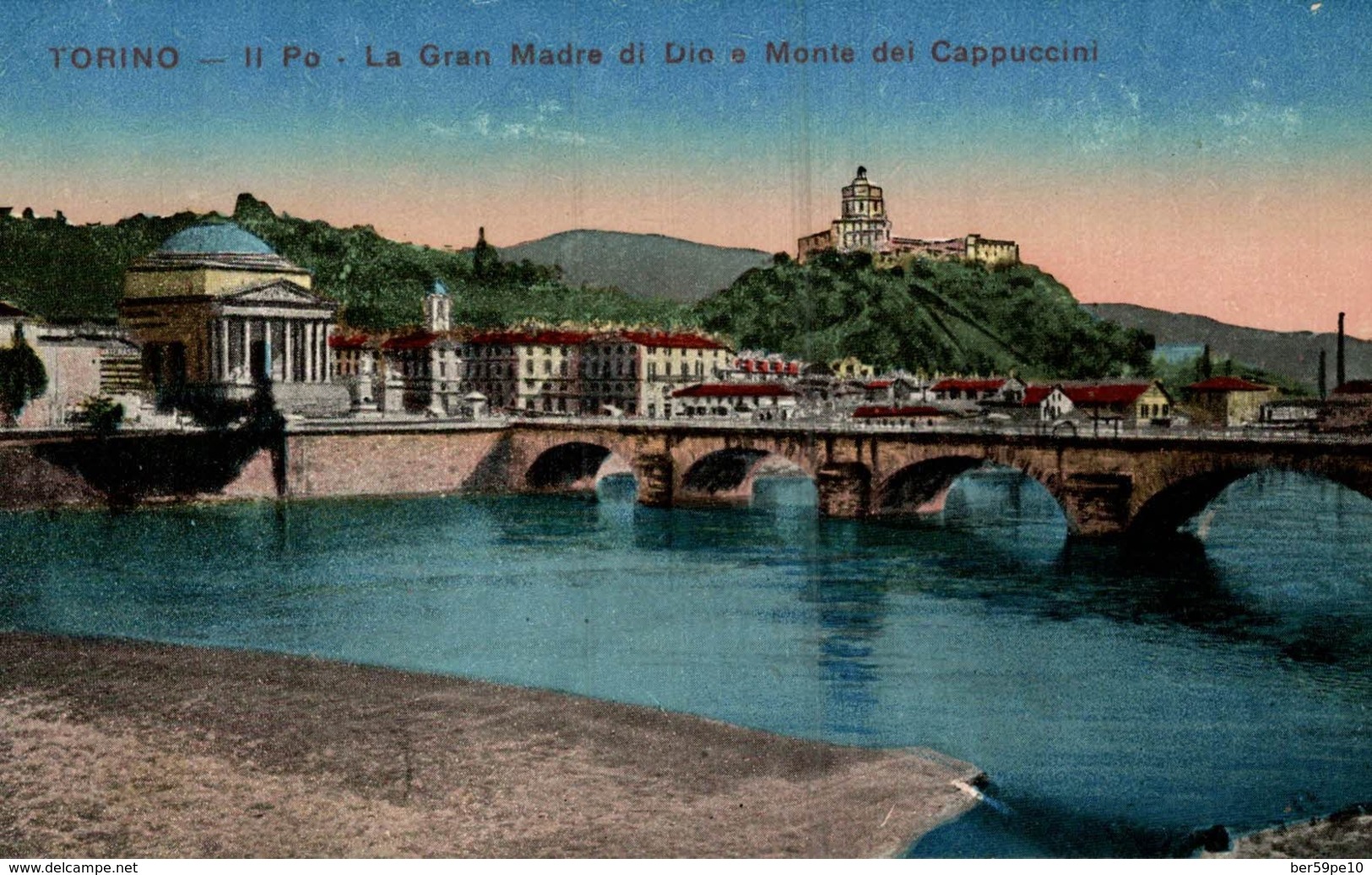 ITALIE  TORINO  PO  LA GRAN MADRE DI DIO E MONTE DEI CAPUCCINI - Bridges