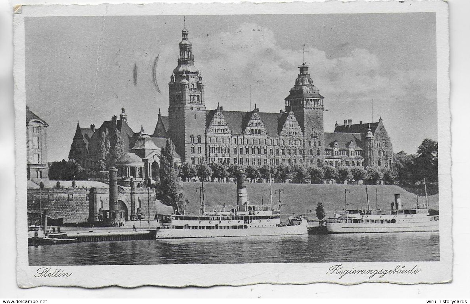 AK 0318  Stettin - Regierungsgebäude / Verlag Schütz & Bergmann Um 1940 - Pommern