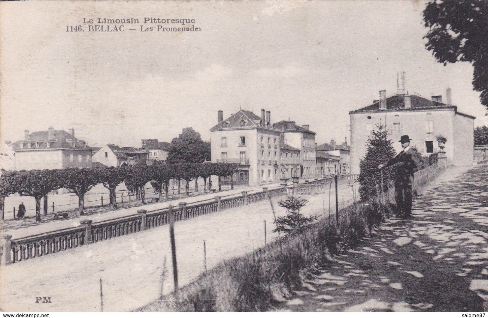 Cpa 1146  BELLAC LES PROMENADES - Bellac