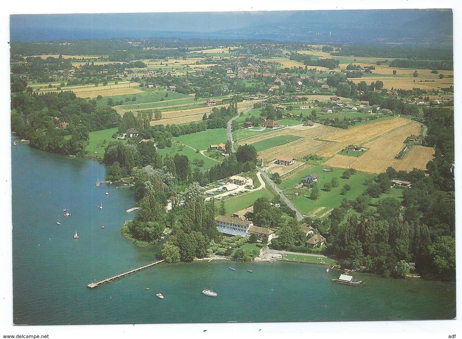 CP CLUB HOTEL DE LA POINTE, MESSERY, VUE AERIENNE, LAC LEMAN, HAUTE SAVOIE 74 - Messery