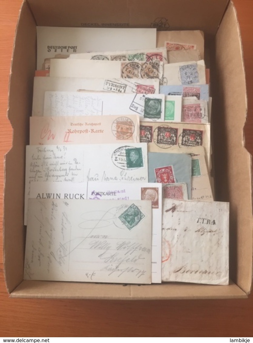 +++ Wunderbox 300+ Deustsches Reich Postkarten/Briefe Mit Zugstempel/Sonderstempel/Perfins Usw. +++ - Sammlungen (ohne Album)