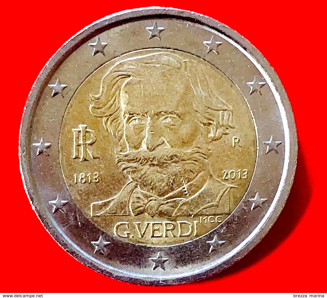 ITALIA - 2013 - Moneta - 200 Anni Della Nascita Di Giuseppe Verdi, Compositore - Euro - 2.00 - Italia