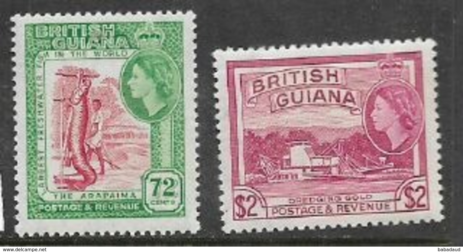 British Guiana, EIIR, 1963, 72 Cents, $2, MNH ** - British Guiana (...-1966)